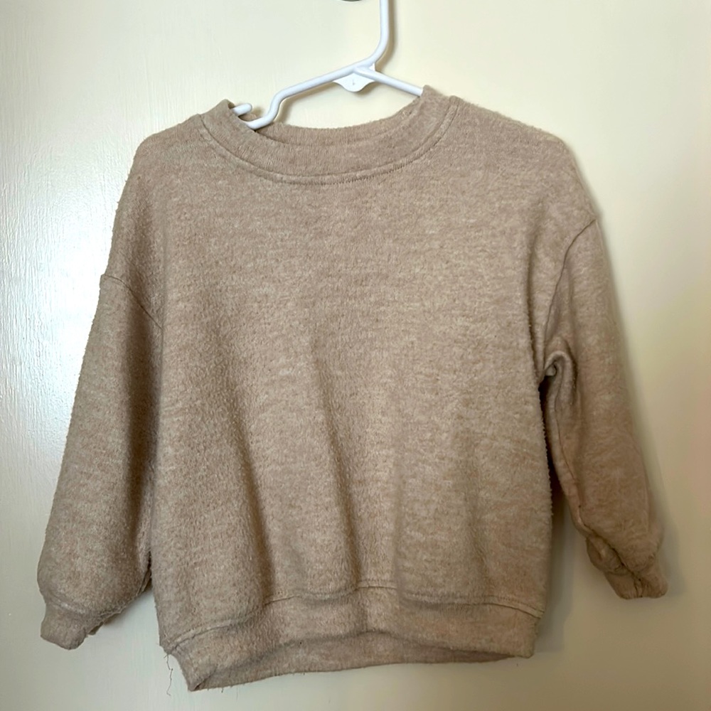 Zara Tan/Cream Sweater (18-24 months)
